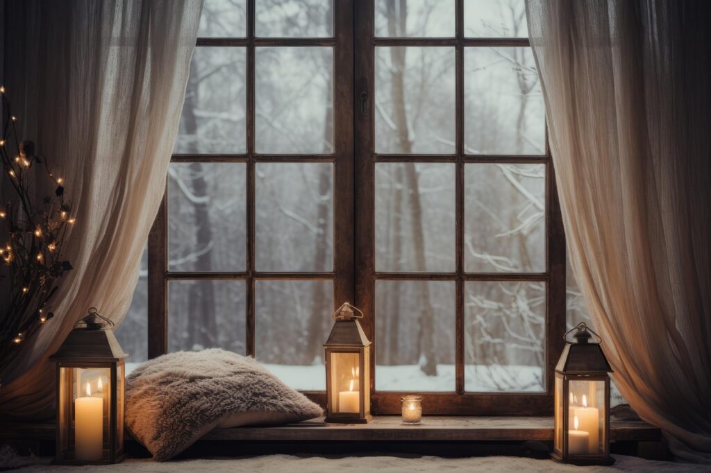 window, pillows, candles, lights, cozy, decoration, ornaments, decor, christmas, window, cozy, cozy, cozy, cozy, cozy, christmas, christmas, christmas